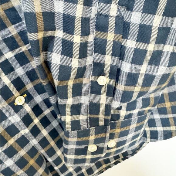 Barbour Mens Coll Thermo Shirt Button Down Inky Blue Regular Fit US Medium - Picture 7 of 9